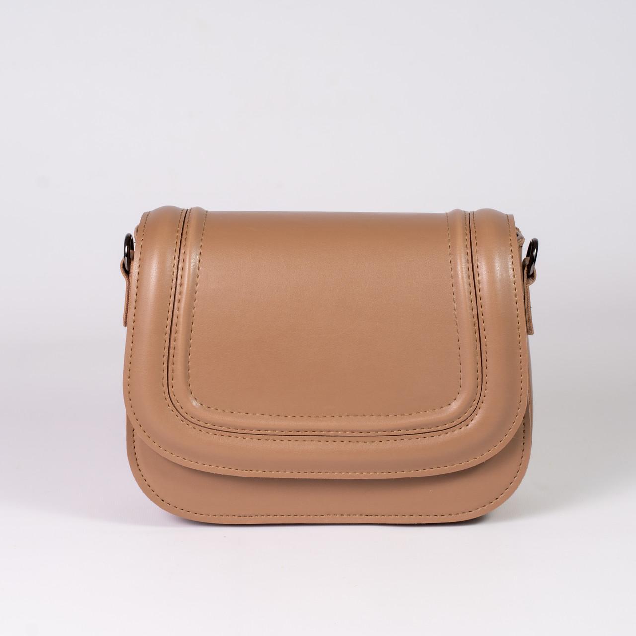Сумка женская кросс-боди XENIA № 20-24 Темно-бежевый - фото 3