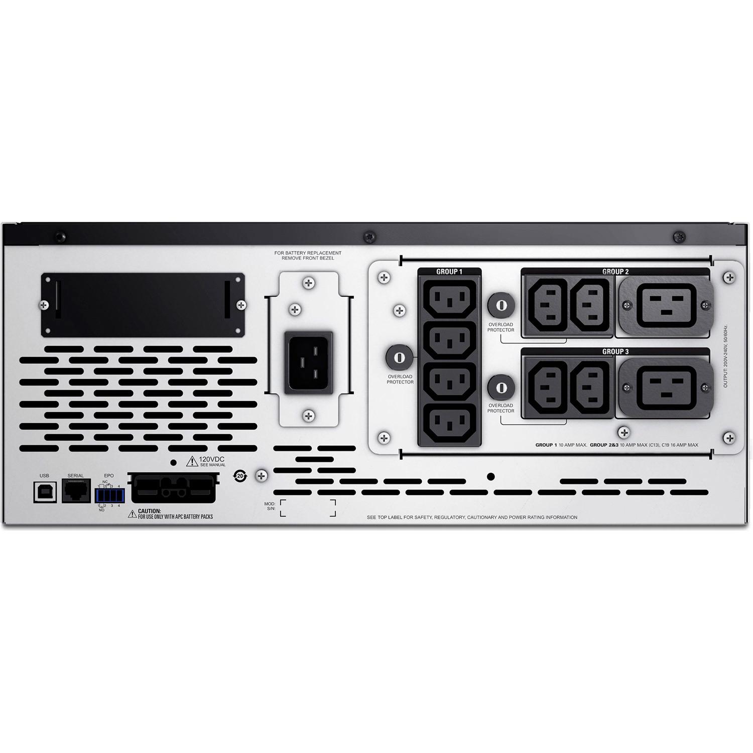 Источник бесперебойного питания APC Smart-UPS X 2200VA Rack/Tower LCD (SMX2200HV) - фото 4