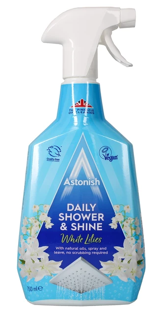 Очиститель для душевой кабины Astonish Shower Spray White Lilies 750 мл