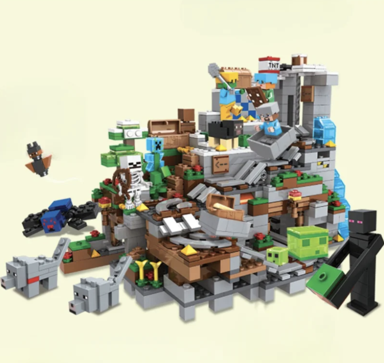 Конструктор My World Печера в горах 1089 деталей (SJ8806) - фото 2