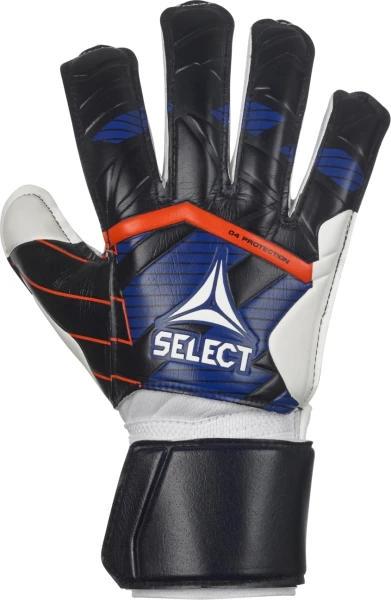 Рукавички воротарські Select GOALKEEPER GLOVES 04 PROTECTION v24 р. 4 Білий/Синій (601041-202 4) - фото 3