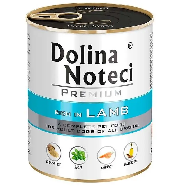 Корм консервований Dolina Noteci Premium для собак з ягнятиною 800 г (23707836)