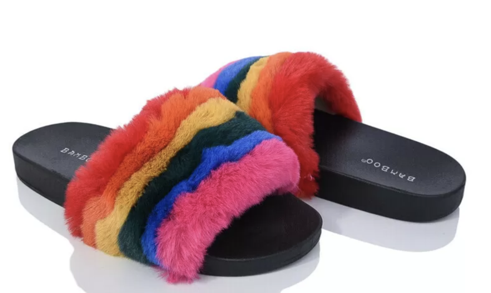 Шлепанцы Bamboo 34002 цветные полоски р. 41