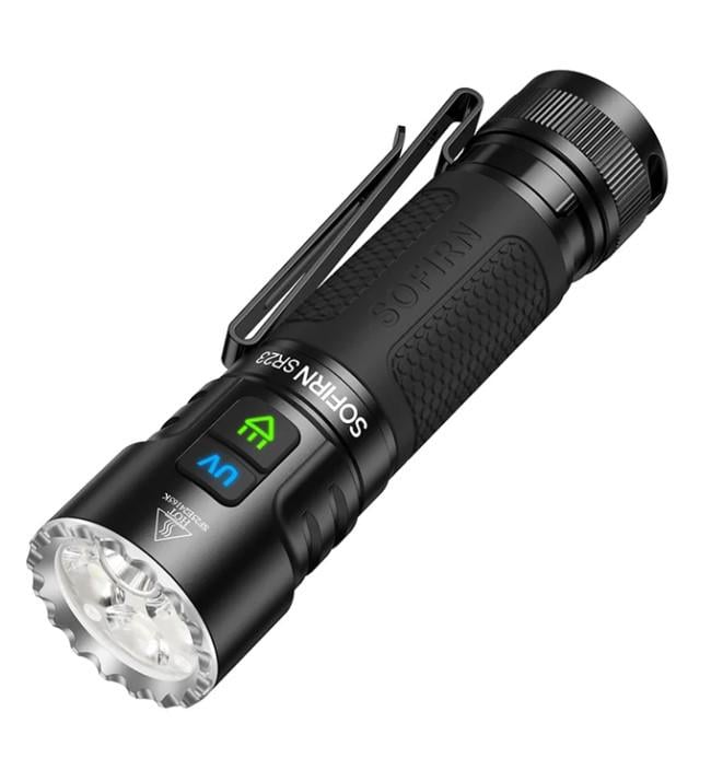 Фонарь портативный Sofirn SR23 3300Lm 6000K с ультрафиолетом