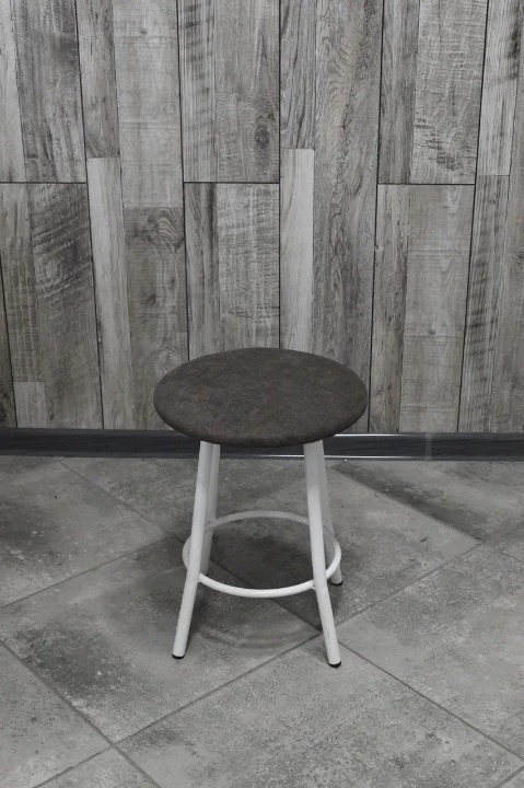 Табурет кухонний Муза з м'яким сидінням 30х45 см Графіт/Білий (28374241)