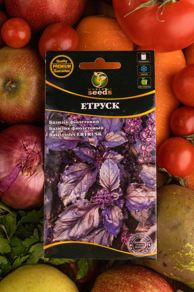 Семена World of Seeds Базилик фиолетовый Этруск 0,5 г (227642)