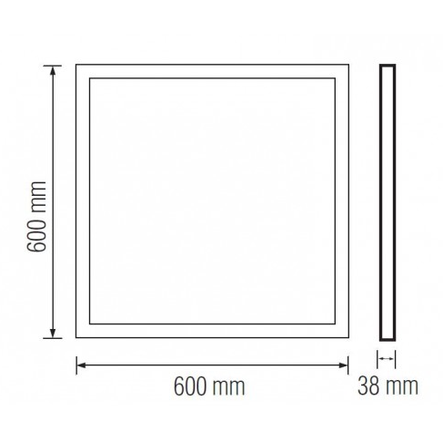 Панель LED STANDART 48 Вт 6400К 600x600 мм (s121009) - фото 2