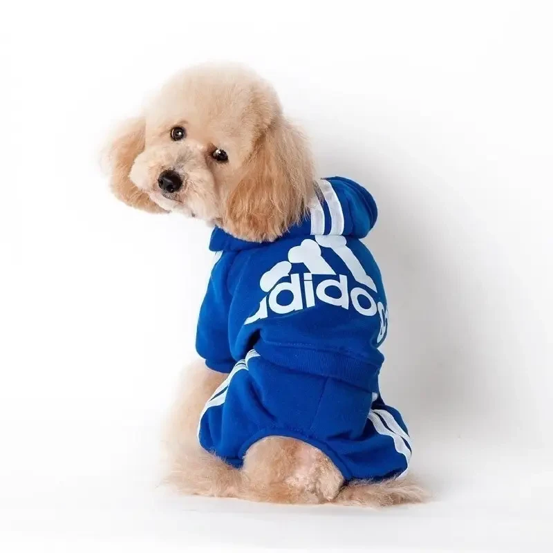Костюм спортивный для собак с надписью "Adidog" S Синий (1929810317) - фото 3 Костюм спортивный для собак с надписью "Adidog" S Синий (1929810317) - фото 3