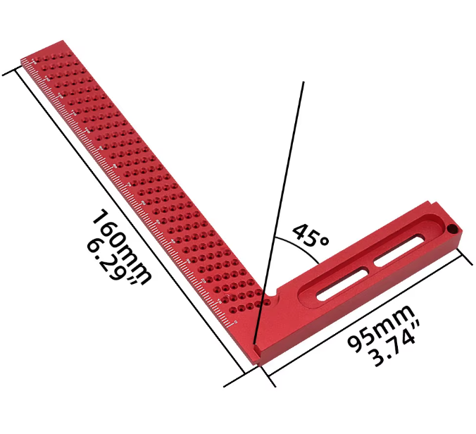 Угольник с градационной сеткой алюминий 160 мм (1005006385969390) - фото 12 Угольник с градационной сеткой алюминий 160 мм (1005006385969390) - фото 12
