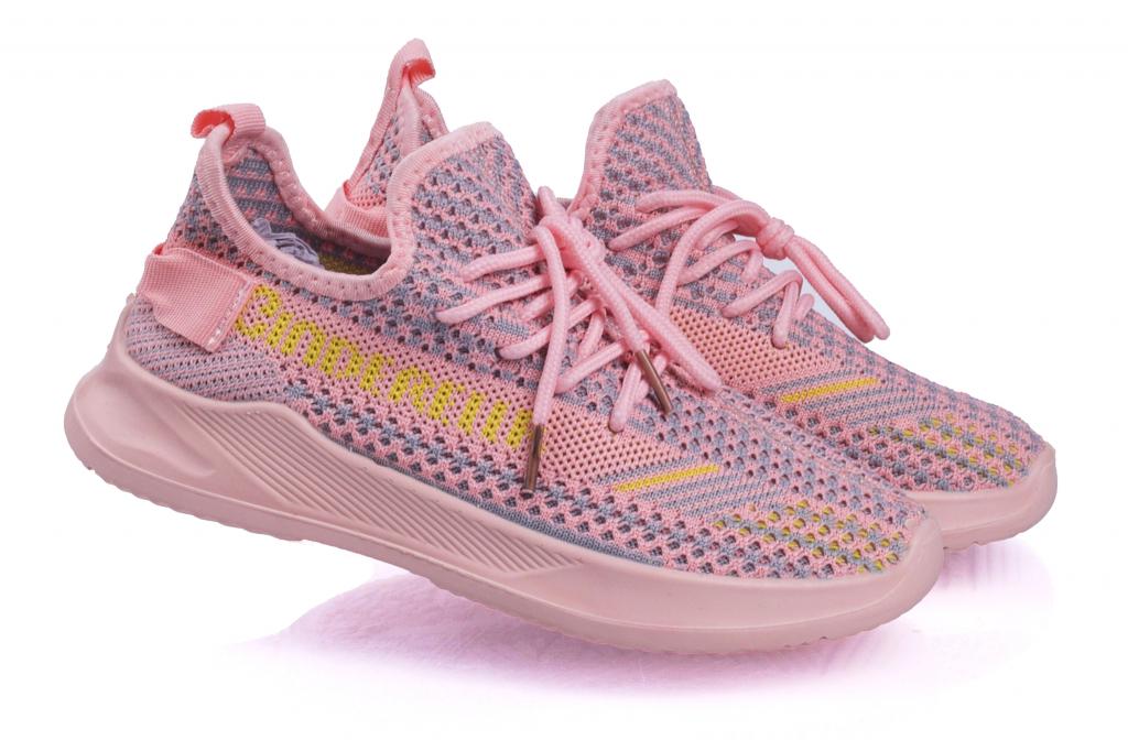 Кроссовки для девочек в сетку р. 31 Розовый (1377)