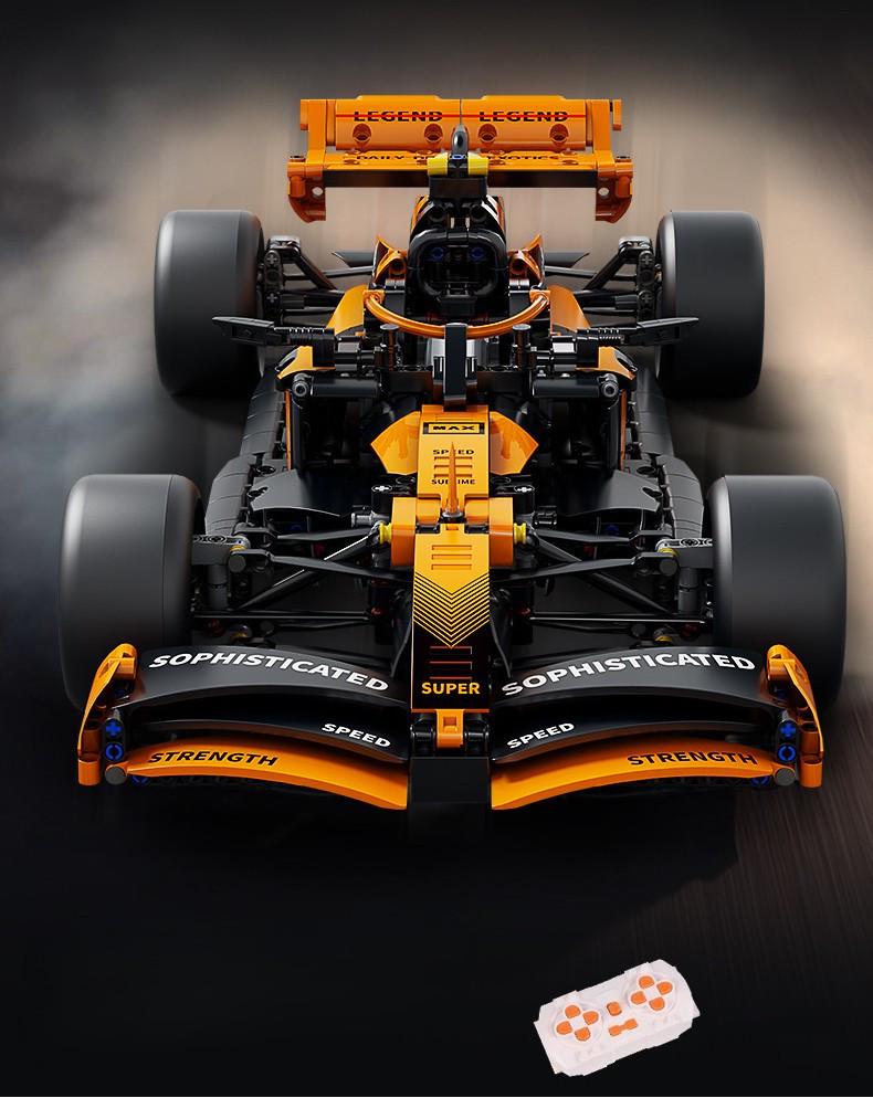 Конструктор на радиоуправлении 1:10 McLaren F1 56 см Формула 1 гоночная машина с мотором и пультом Оранжевый - фото 5