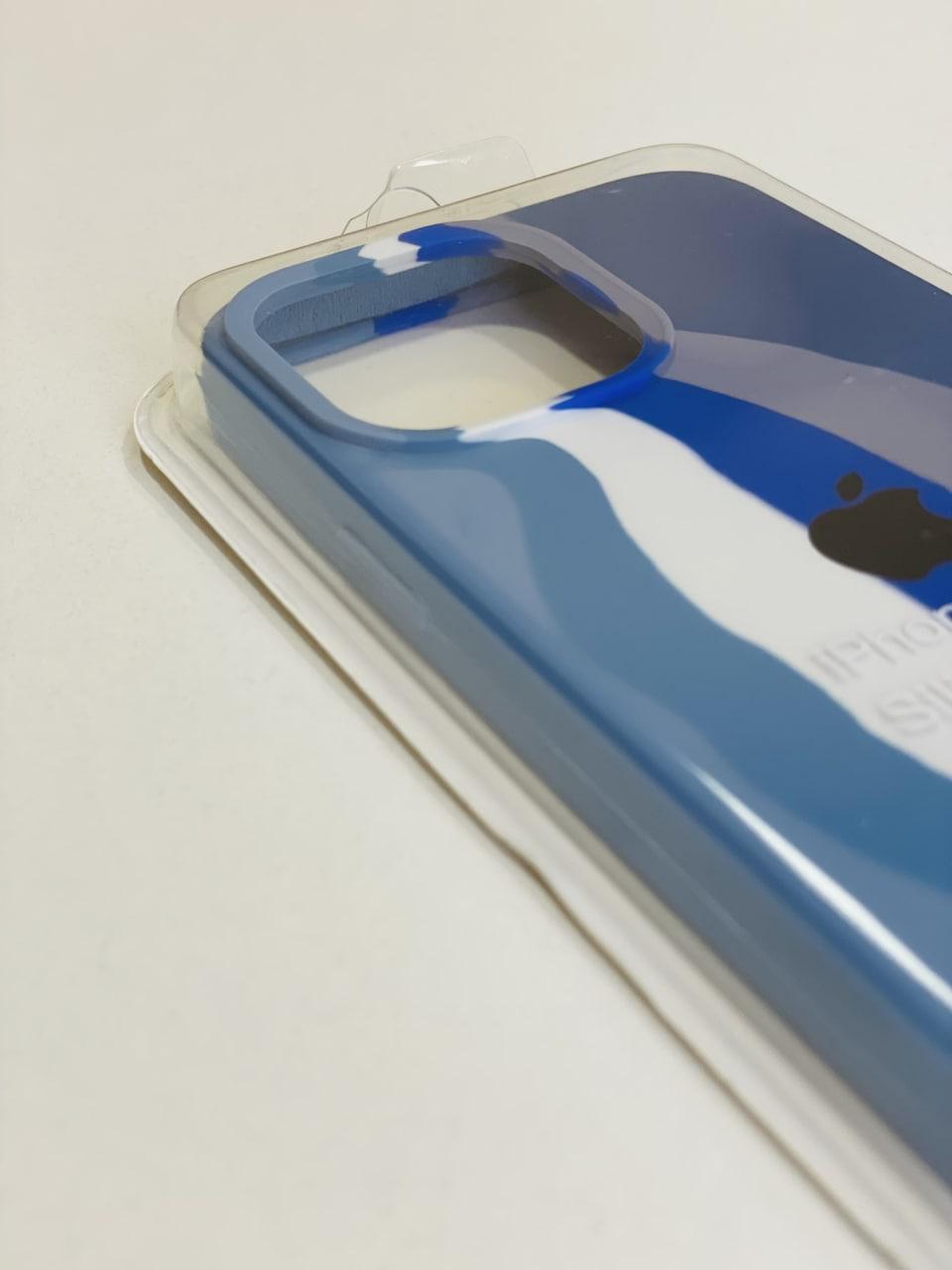 Силіконовий чохол для iPhone 13 Pro Blue/Grey - фото 2