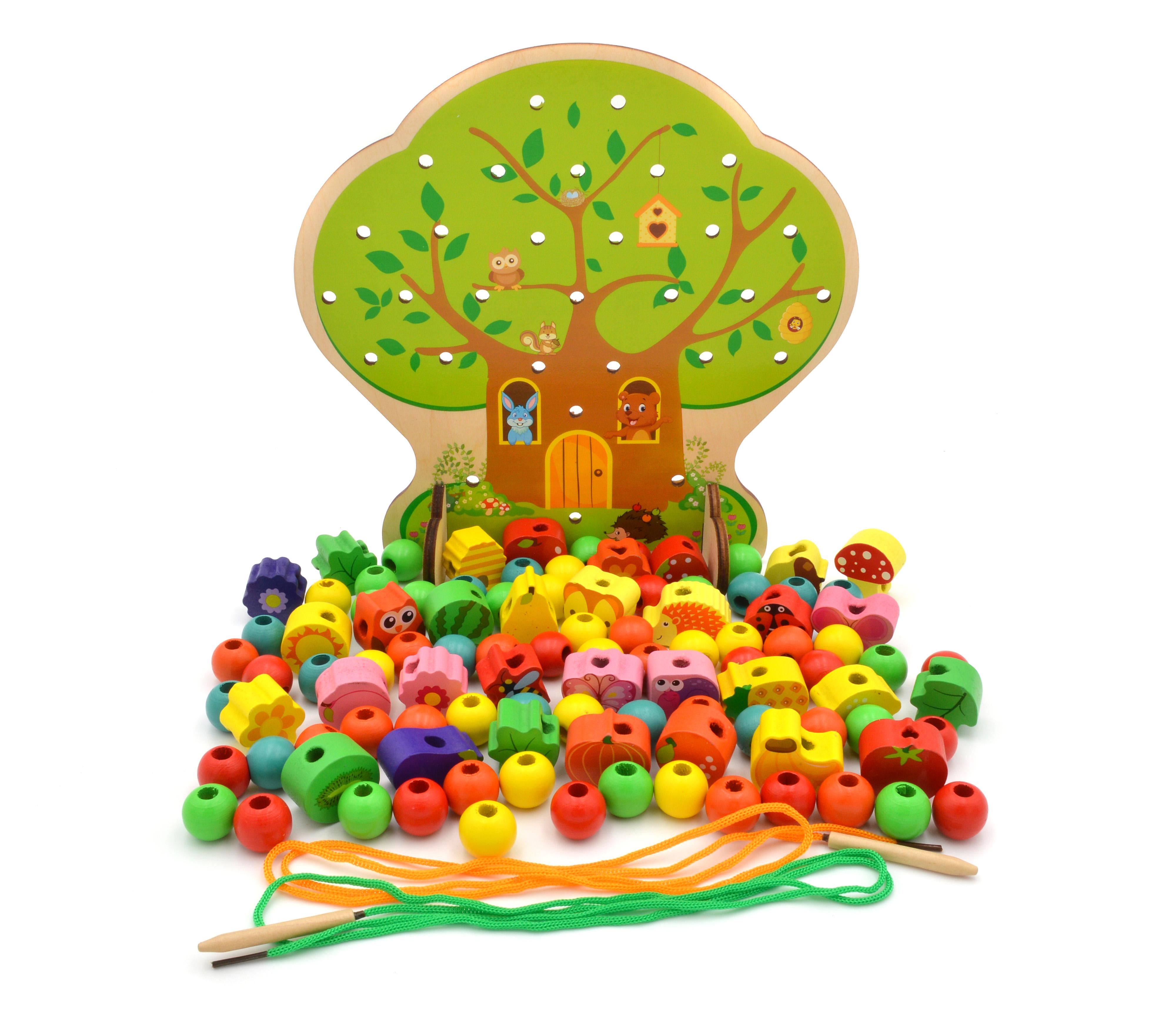 Шнурівка дерев'яна Казкове дерево (43929)