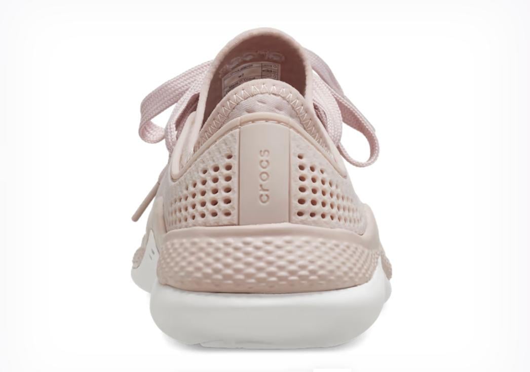 Кроссовки женские Crocs Literide 360 Pacer M5W7 р. 37 24 см Pink Clay/White (206715-W) - фото 5