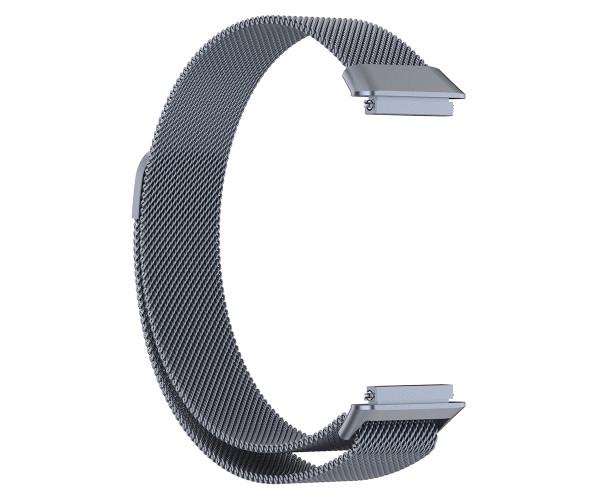 Ремешок для смарт-часов Milanese Magnetic для Huawei Band 7 металлический со шпильками Серый
