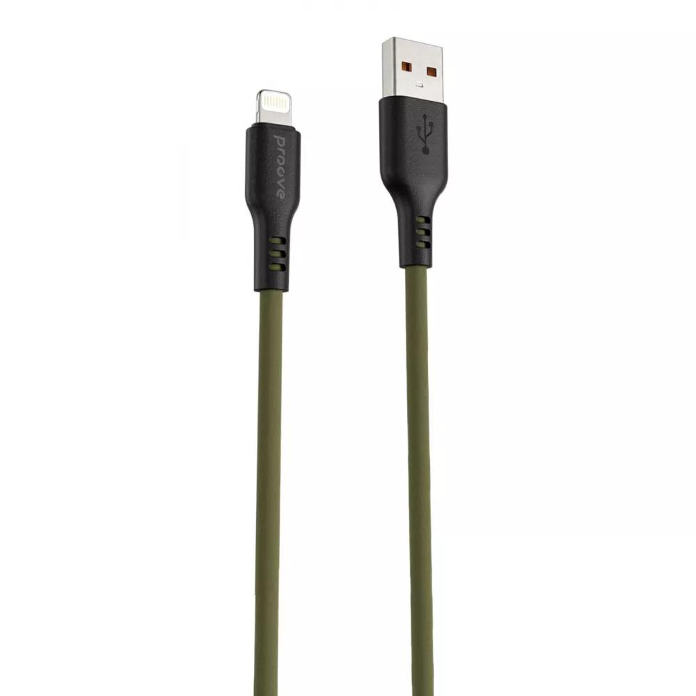 Кабель Proove Rebirth Lightning 1 м Green - фото 1
