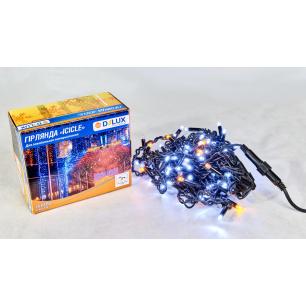 Гірлянда зовнішня Delux Icicle 108 LED IP44 бахрома EN 27 flash 2x1 м Жовтий/Білий/Чорний (90015178) - фото 3