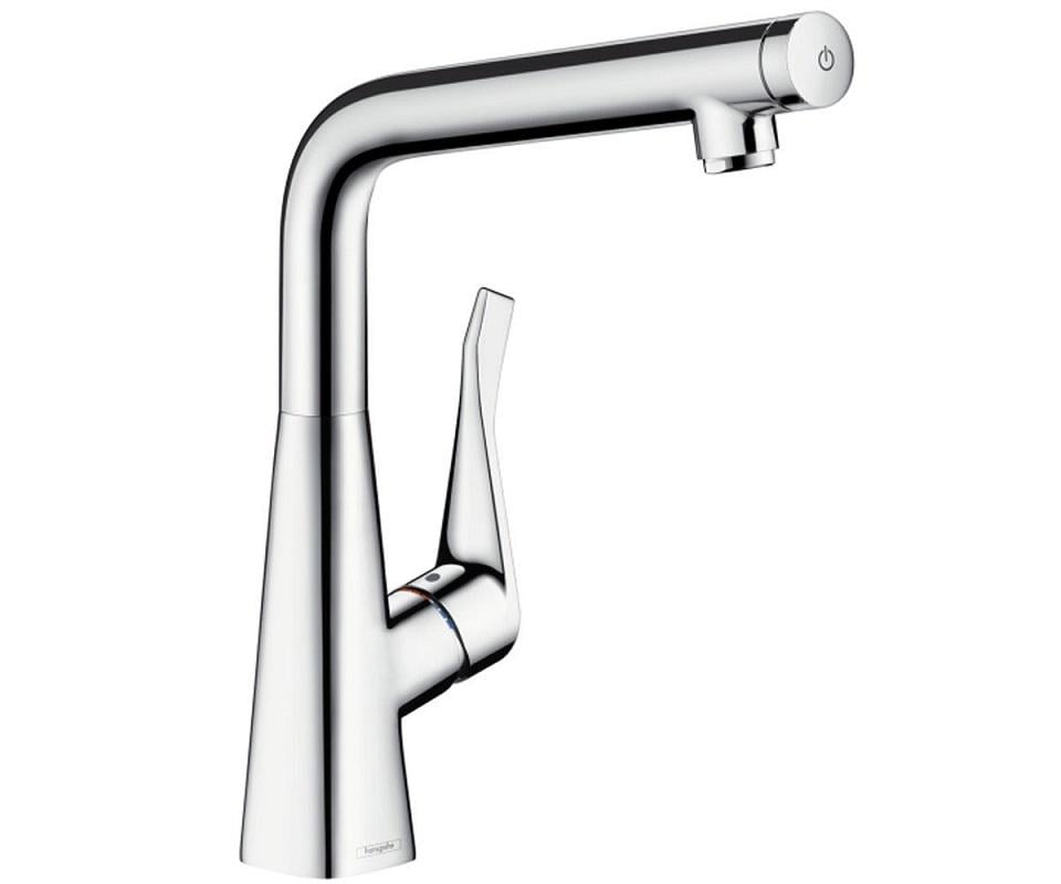 Кухонный смеситель с кнопкой Hansgrohe Metris Select 14883000 (24905)