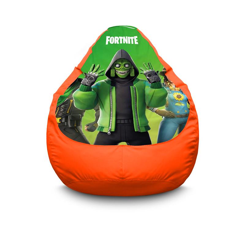Кресло мешок iPuff Fortnite Mezmer Оксфорд XXXL 100х135 см Оранжевый