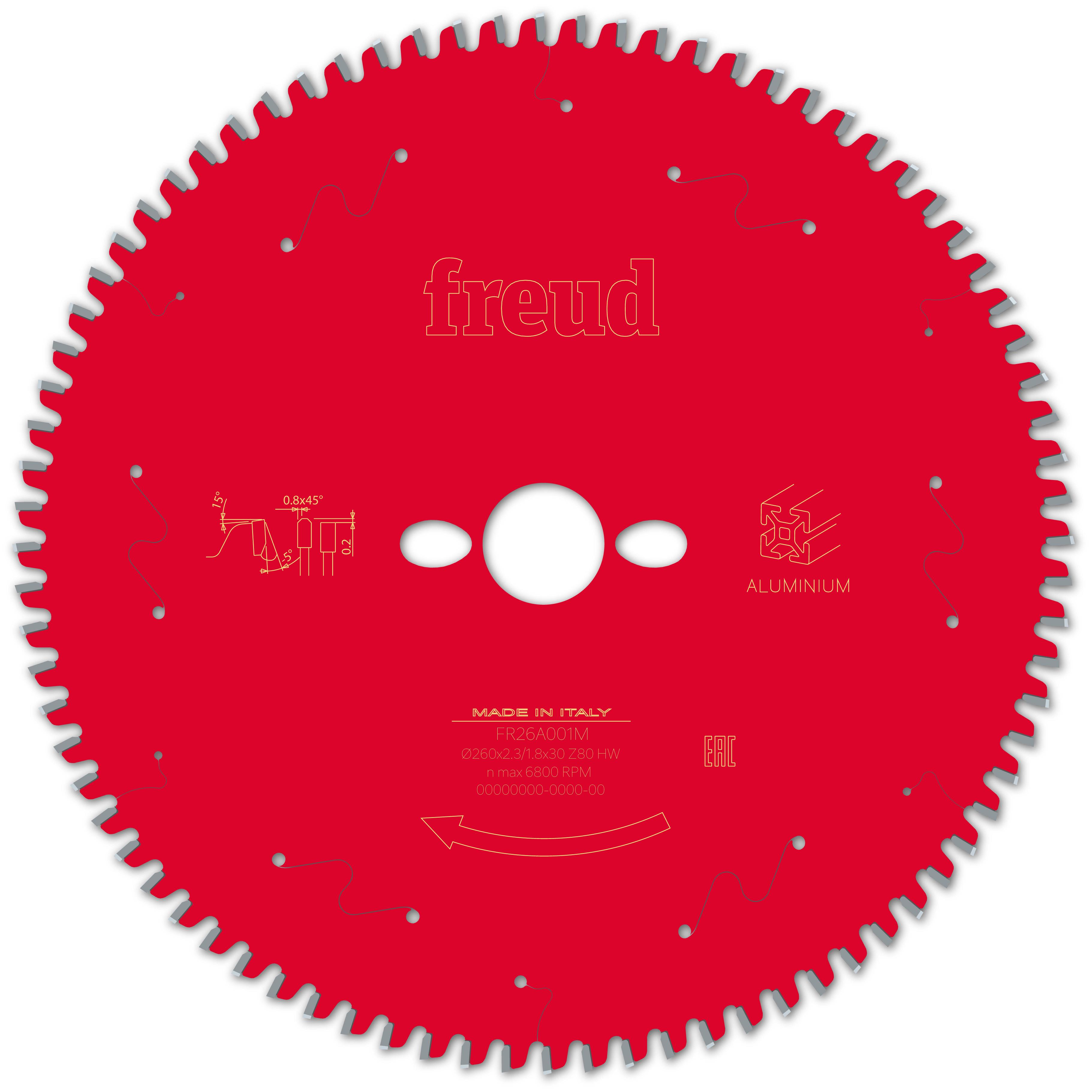 Диск пильный Freud FR26A001M 260x2,3x1,8x30 мм z80 (27438151)