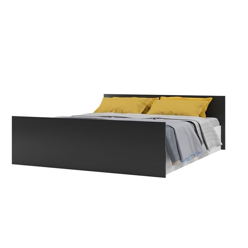 Кровать классическая двуспальная Світ Меблів Соня 160х200 см ДСП Аляска Антрацит Кровать классическая двуспальная Світ Меблів Соня 160х200 см ДСП Аляска Антрацит