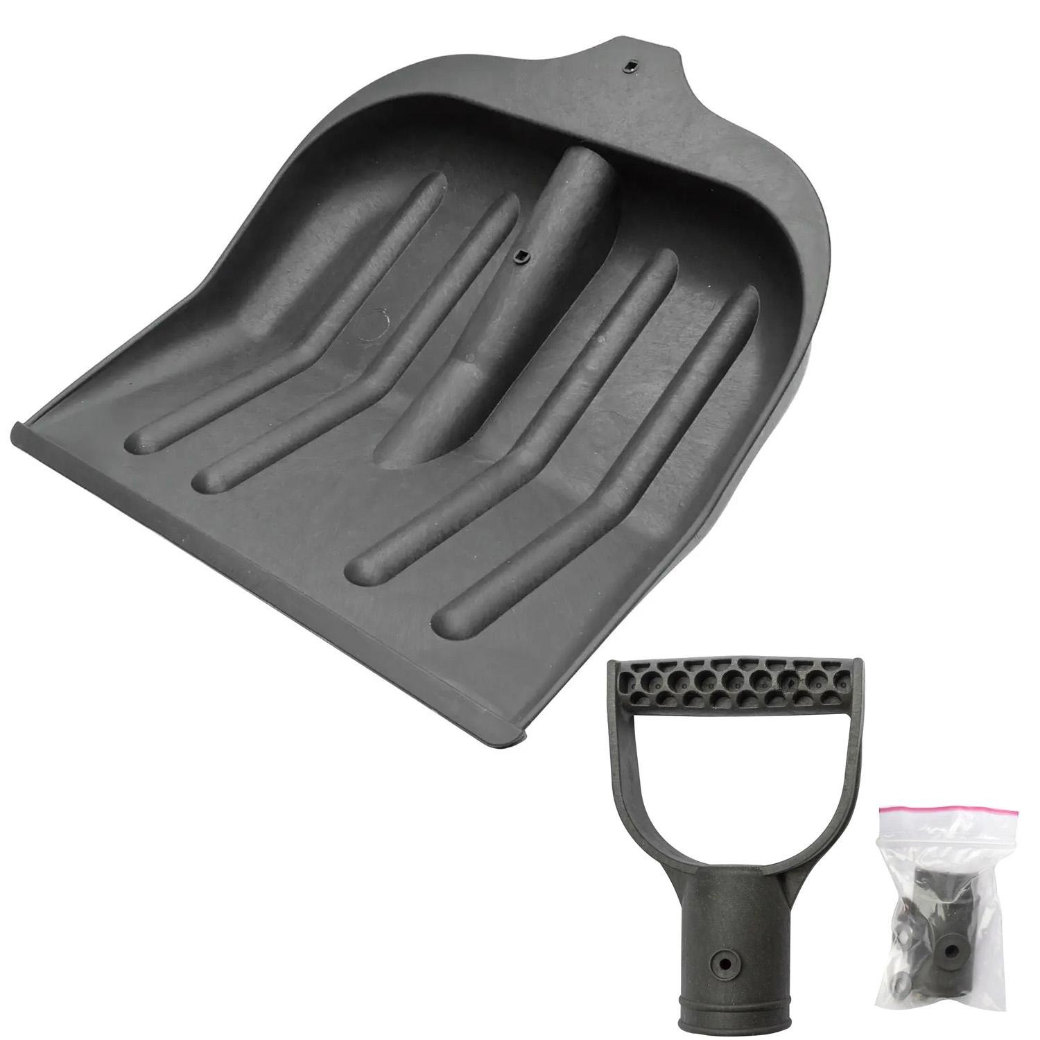 Лопата снегоуборочная без рукоятки с D-образной ручкой для рукоятки Черный (88031)