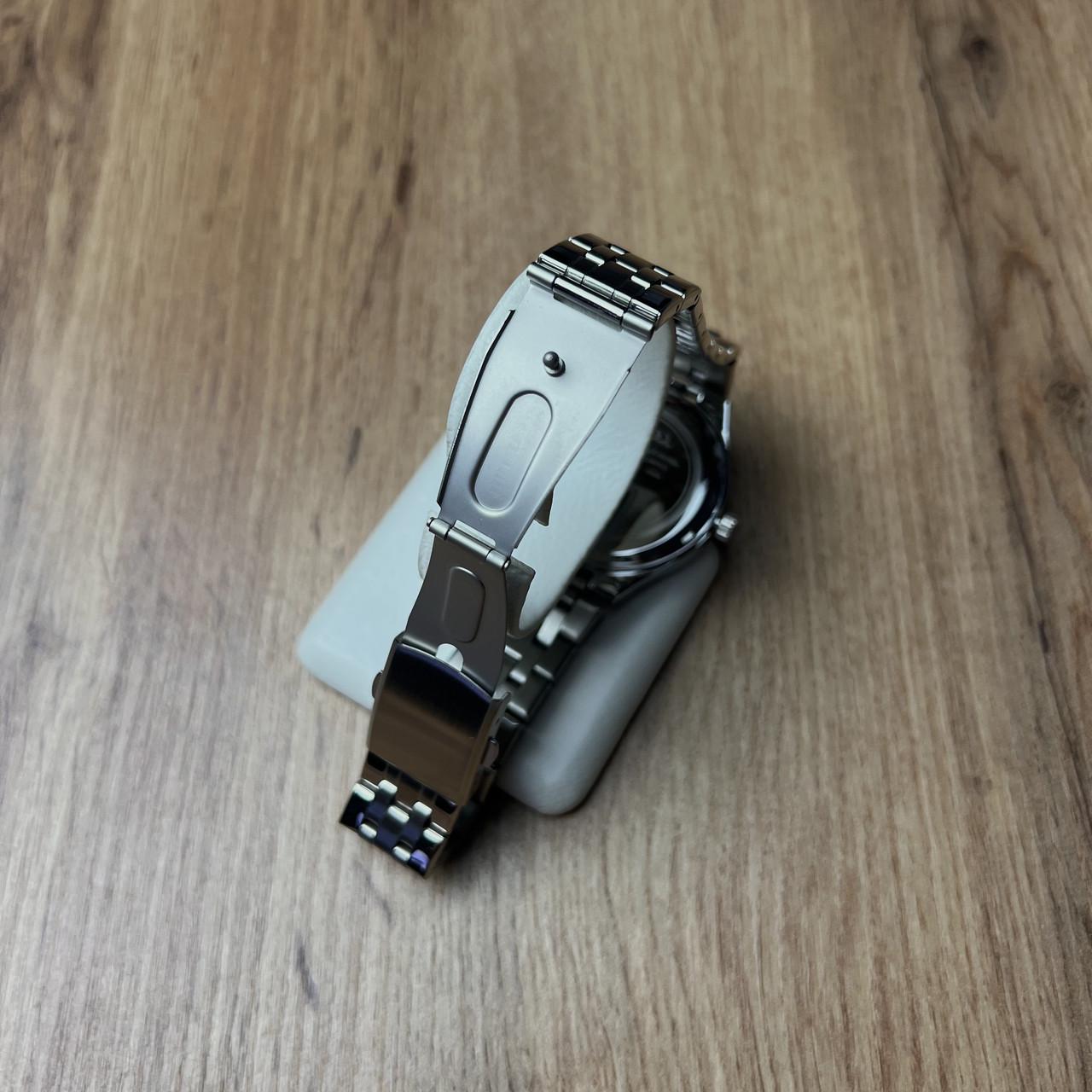 Часы металлические Skmei с датой женские мужские Серебристый/Черный (z063-1) - фото 5 Часы металлические Skmei с датой женские мужские Серебристый/Черный (z063-1) - фото 5