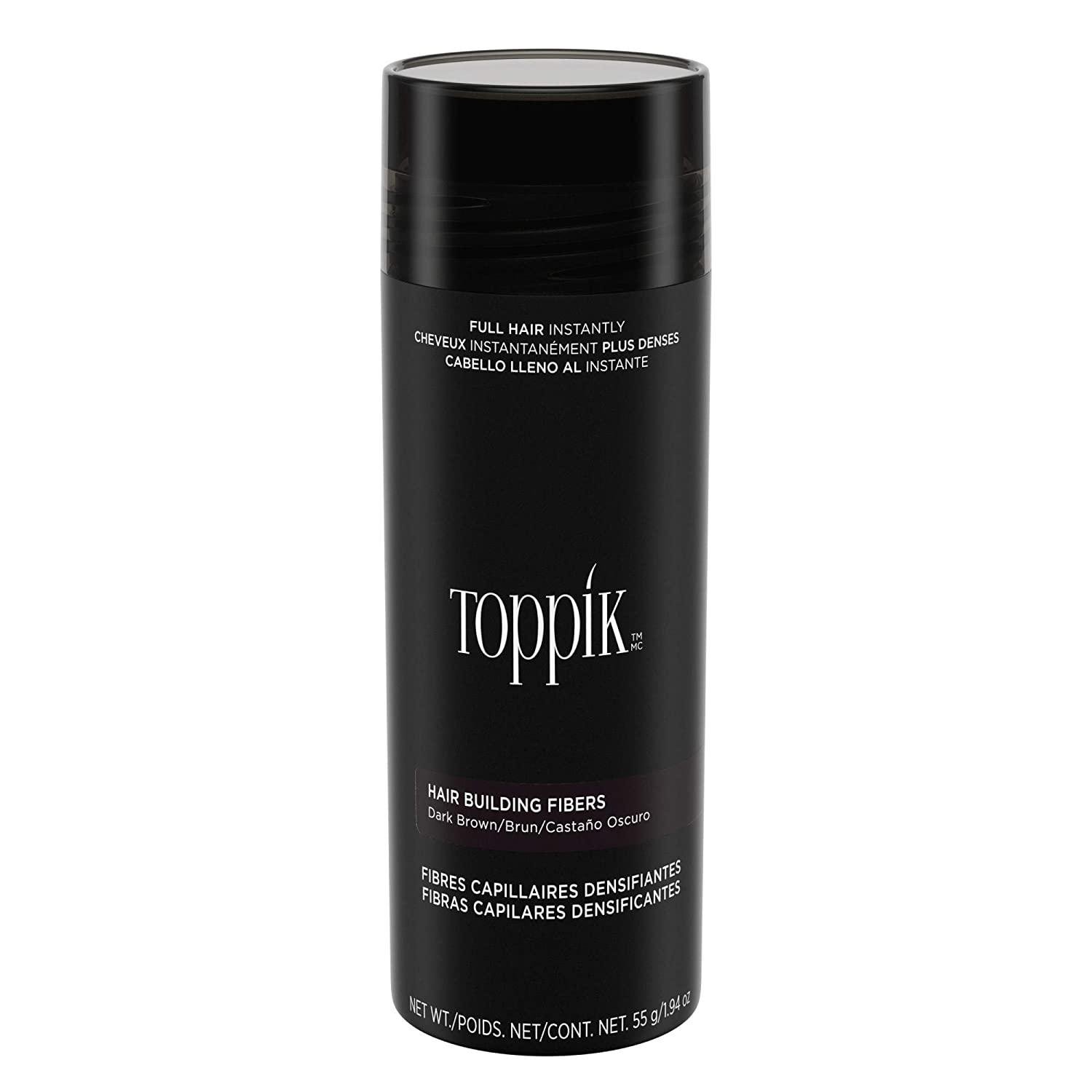 Кератиновий загущувач для волосся Toppik Gigant 55 г Dark Brown