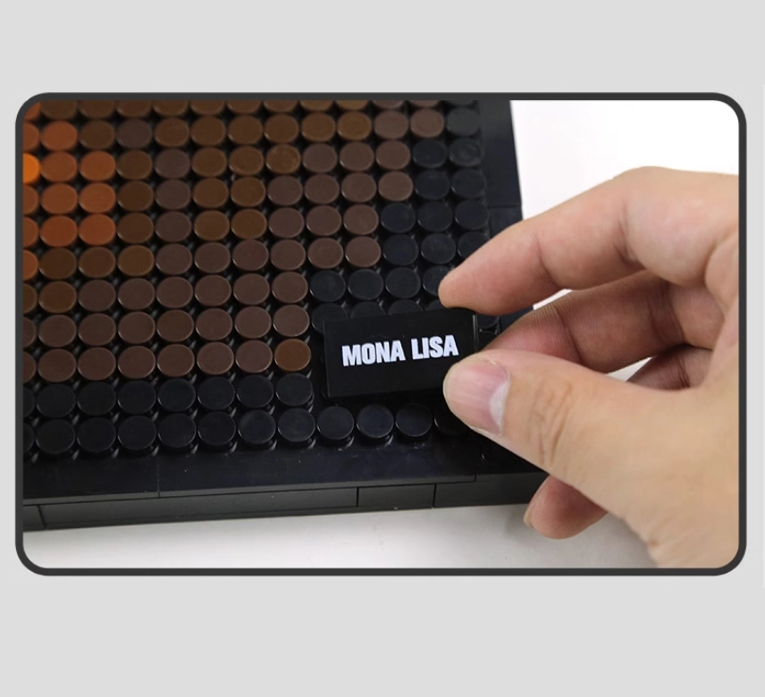 Конструктор 3D Wange картина Mona Lisa Мона Лиза 5121 для детей и взрослых 3262 детали - фото 4