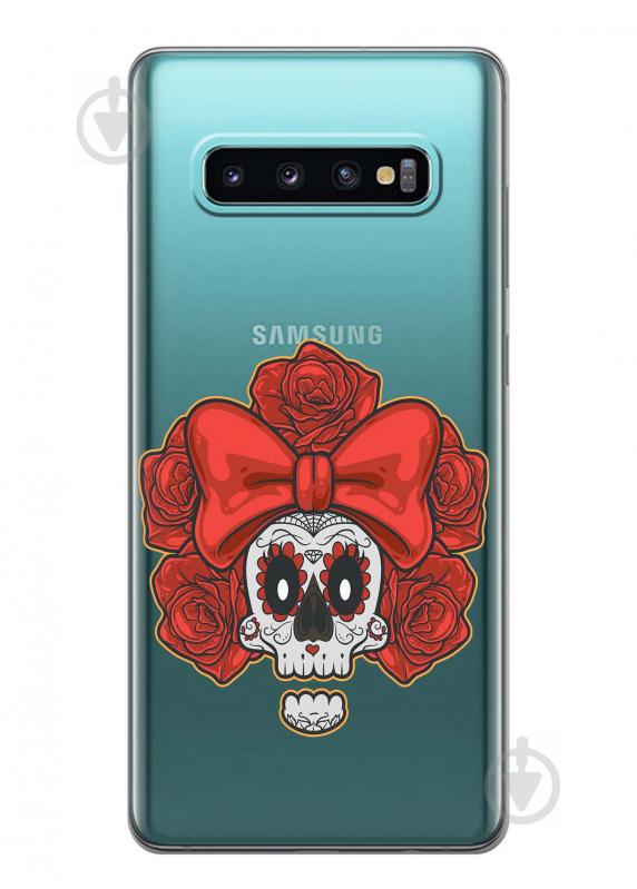 Чехол iSwag для Samsung Galaxy S10 Готический череп (H417)