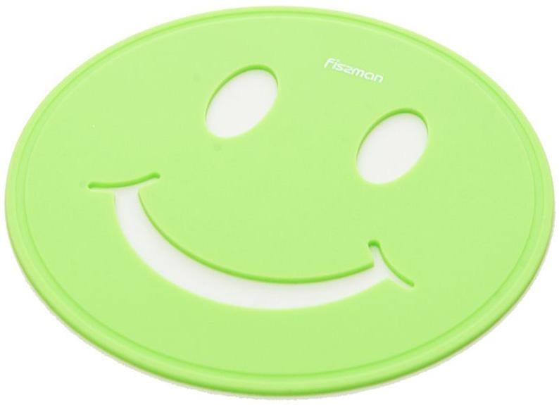 Підставка під гаряче Fissman Smile Ø 17 см силіконова Салатовий (FN-7543)