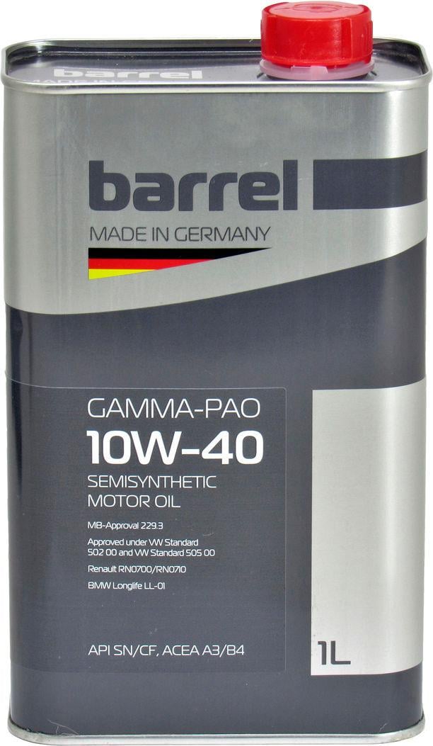 Моторна олива Barrel Gamma-pao бензин/дизель 10W-40 1 л (1409160)