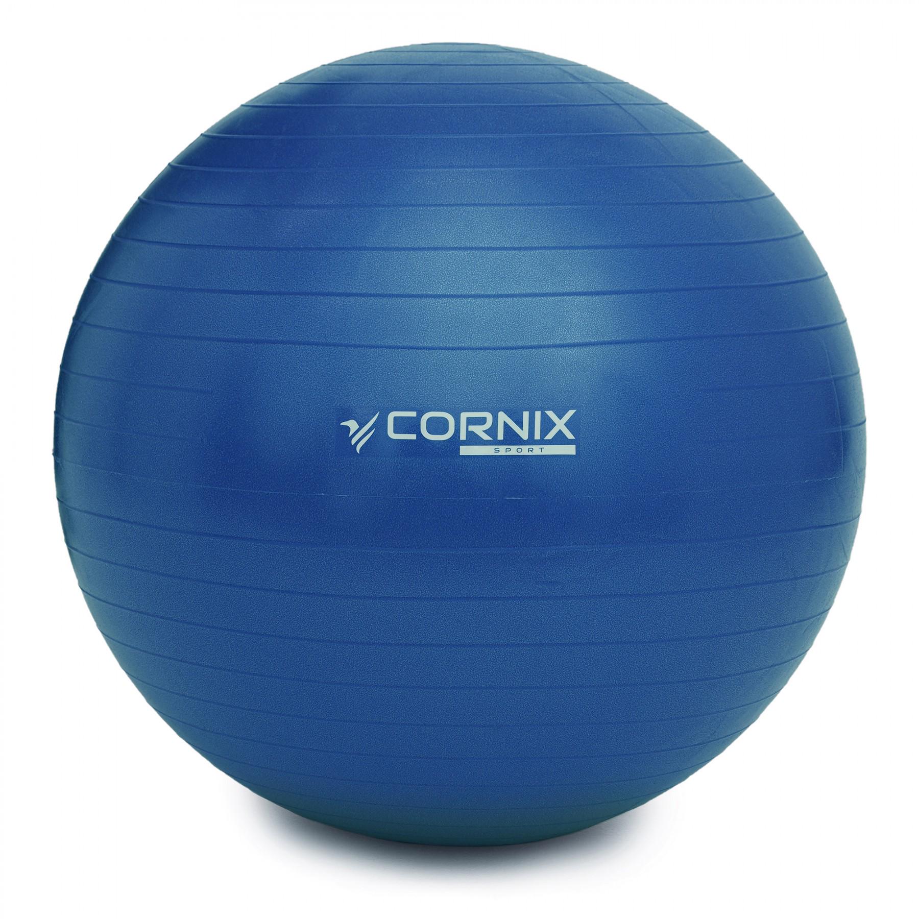 М'яч для фітнесу Cornix Anti-Burst XR-0249 85 см Blue (47066) - фото 5