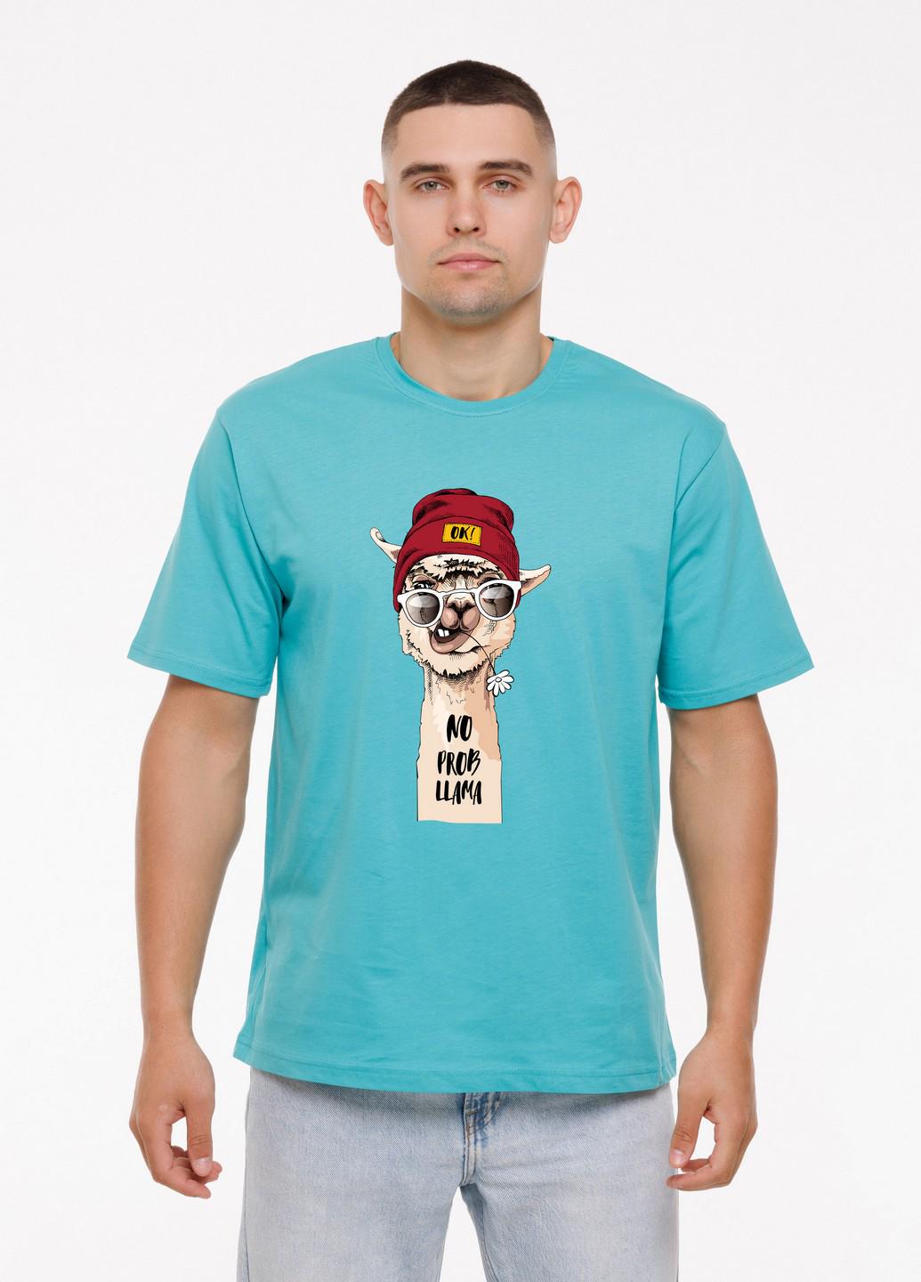 Мужская футболка No problama Наталюкс S Серый (1218048000011)