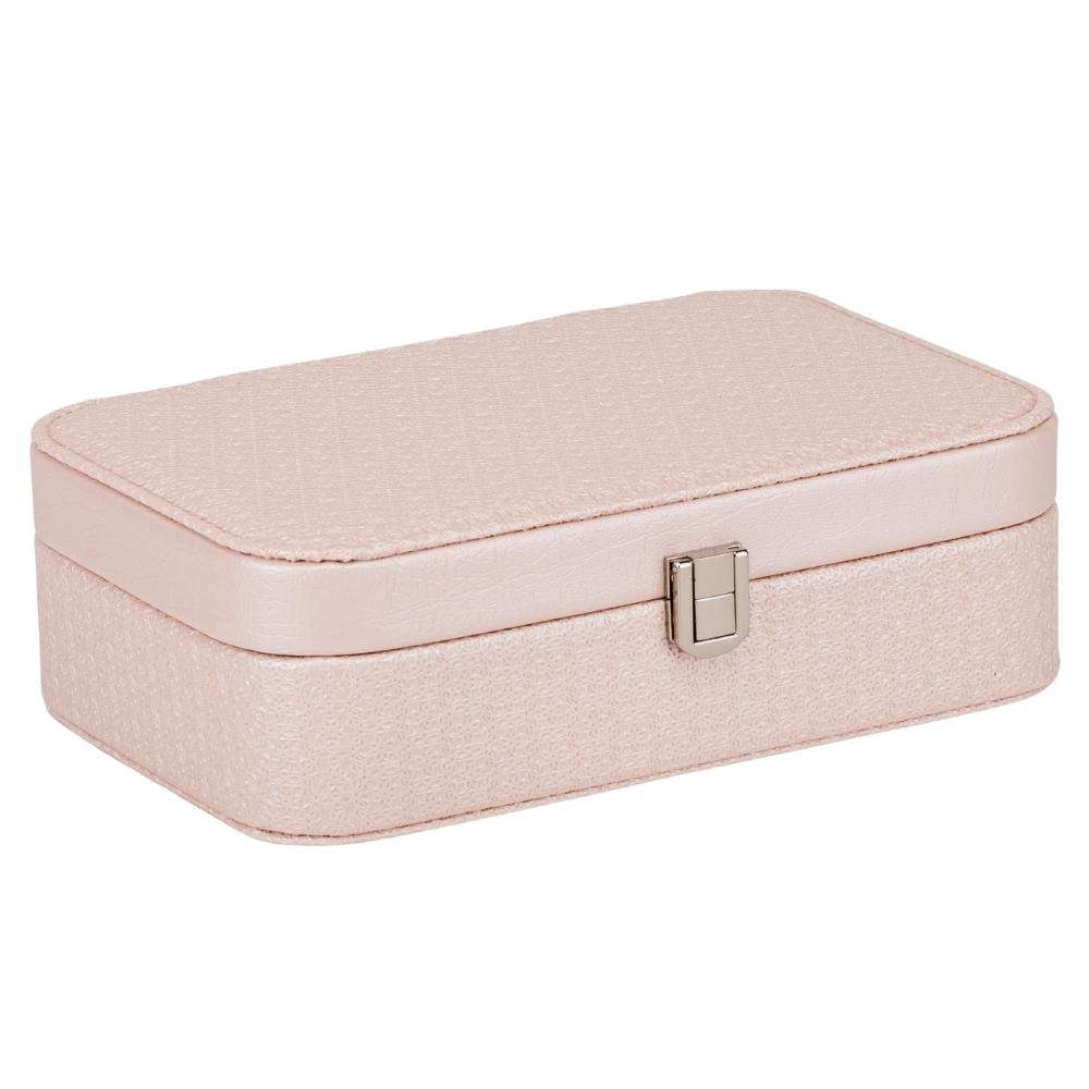 Шкатулка для украшений Очарование из экокожи с замком Бежевый (99-81-9189-003.1)