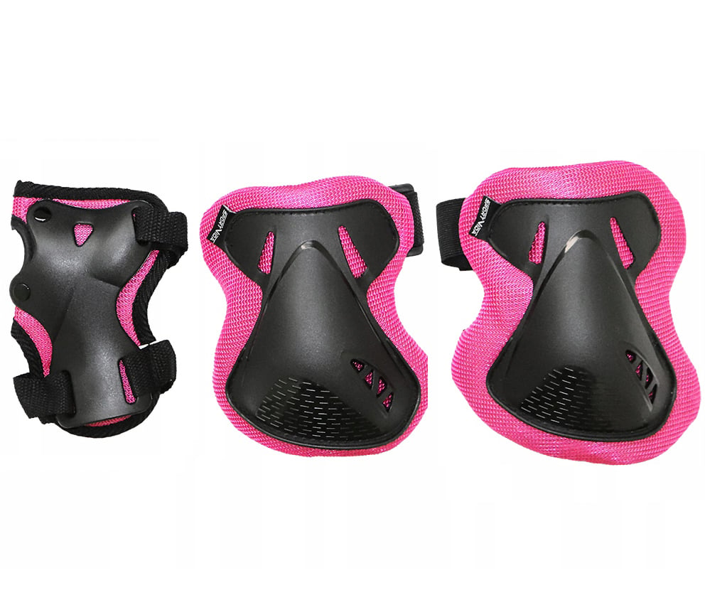 Комплект защитный SportVida р. L Black/Pink (SV-KY0006-L) - фото 4