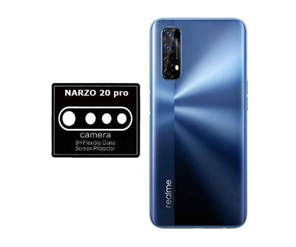 Противоударная гидрогелевая пленка Hydrogel Film для Realme Narzo 20 Pro на камеру 3 шт, Transparent