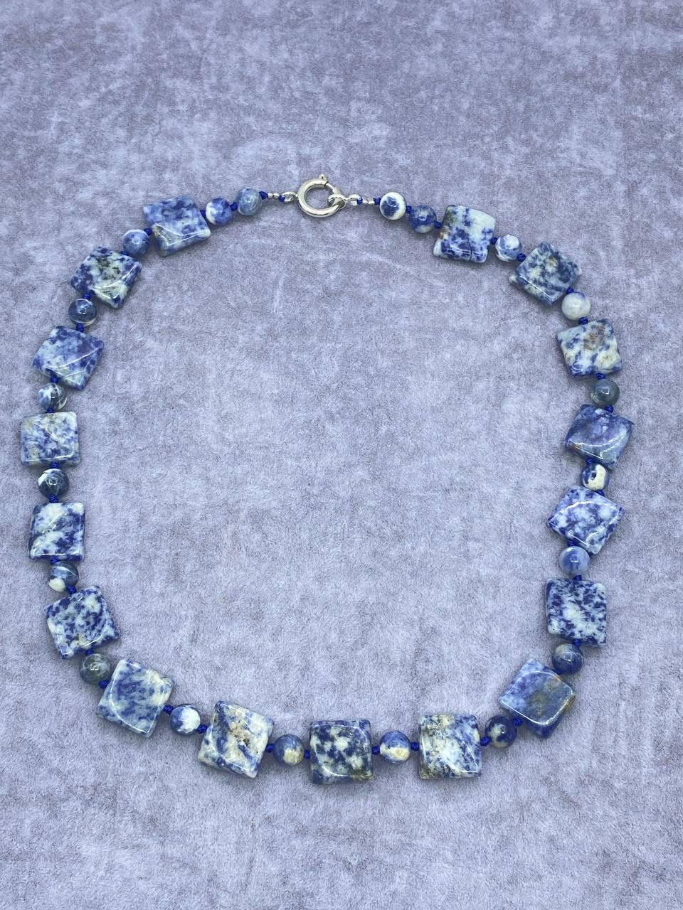 Намисто содалить 50 см Різнокольоровий (9925) Намисто содалить 50 см Різнокольоровий (9925)