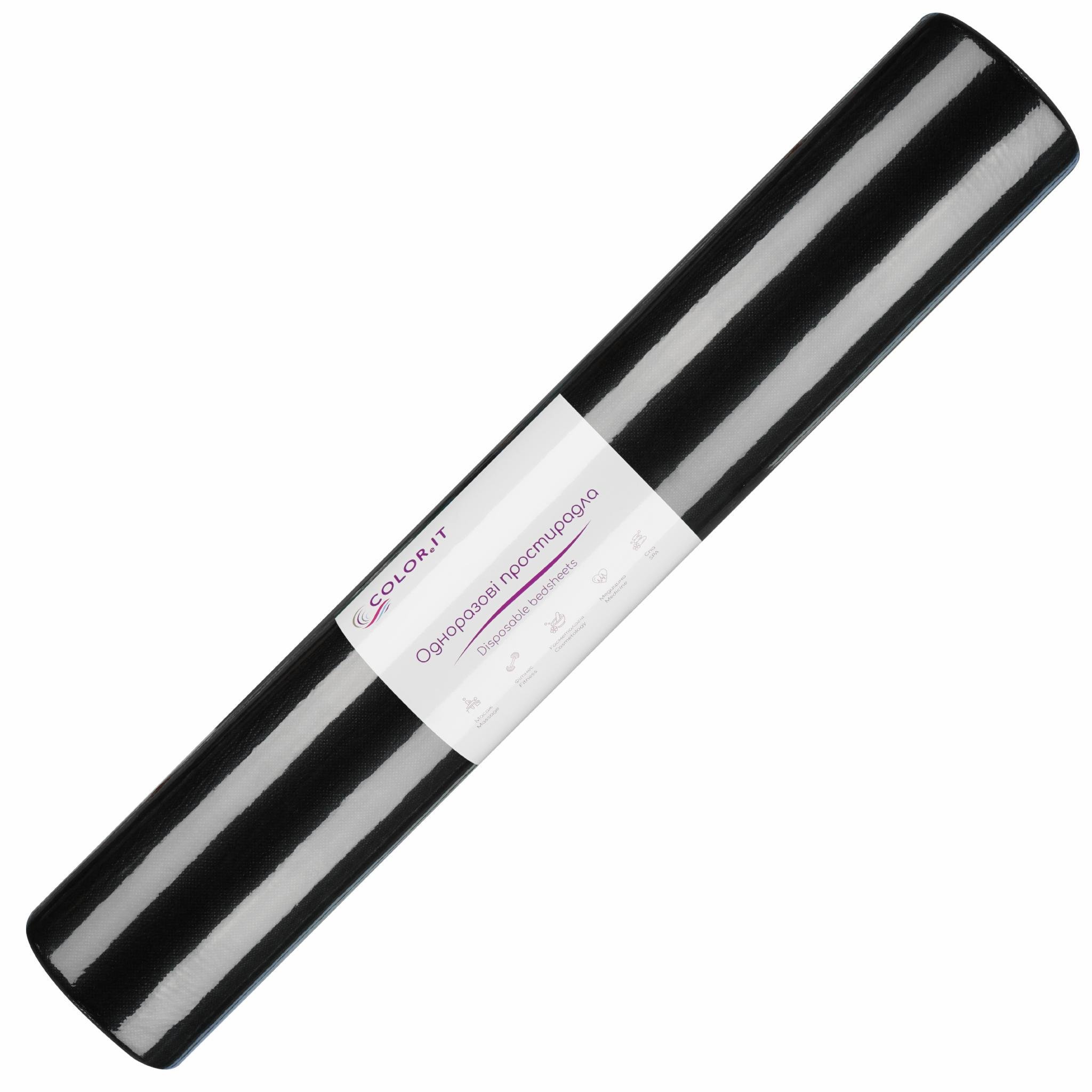 Простыни одноразовые COLOReIT рулон 0,6х200 м Черный (56250) Простыни одноразовые COLOReIT рулон 0,6х200 м Черный (56250)