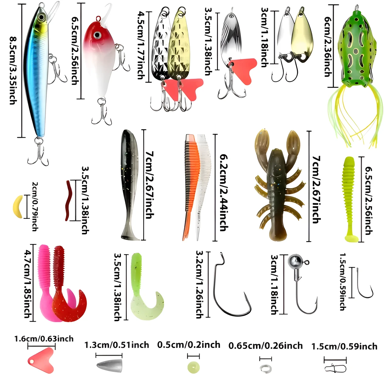 Набор рыболовных силиконовых приманок в коробке (27919137) - фото 3 Набор рыболовных силиконовых приманок в коробке (27919137) - фото 3