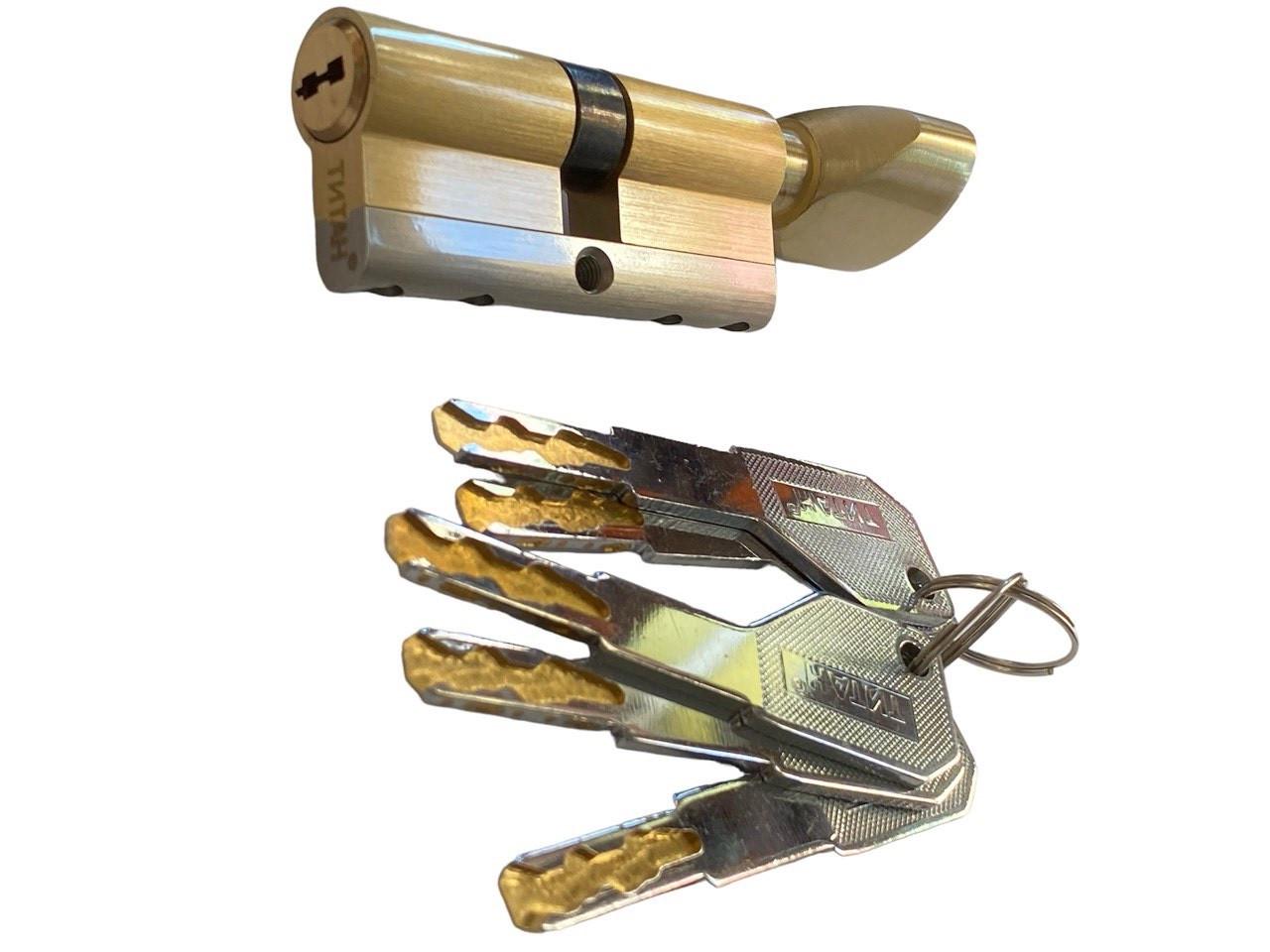 Цилиндр для замка Титан 3D серия M 70 C PB удлиненный ключ - фото 4 Цилиндр для замка Титан 3D серия M 70 C PB удлиненный ключ - фото 4