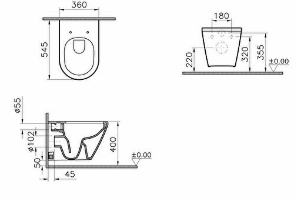 Унитаз подвесной VitrA Integra Rim Ex с сиденьем Slim Soft Close (88-7041B003-7205) - фото 6 Унитаз подвесной VitrA Integra Rim Ex с сиденьем Slim Soft Close (88-7041B003-7205) - фото 6