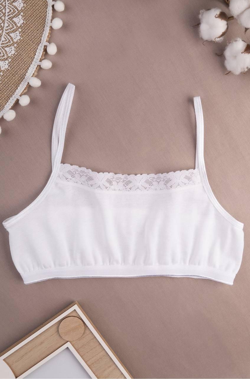 Набор кружевных топов для девочки BAYKAR р. 6 158-164 см 11-12 лет 3 шт. Белый (4484-01)