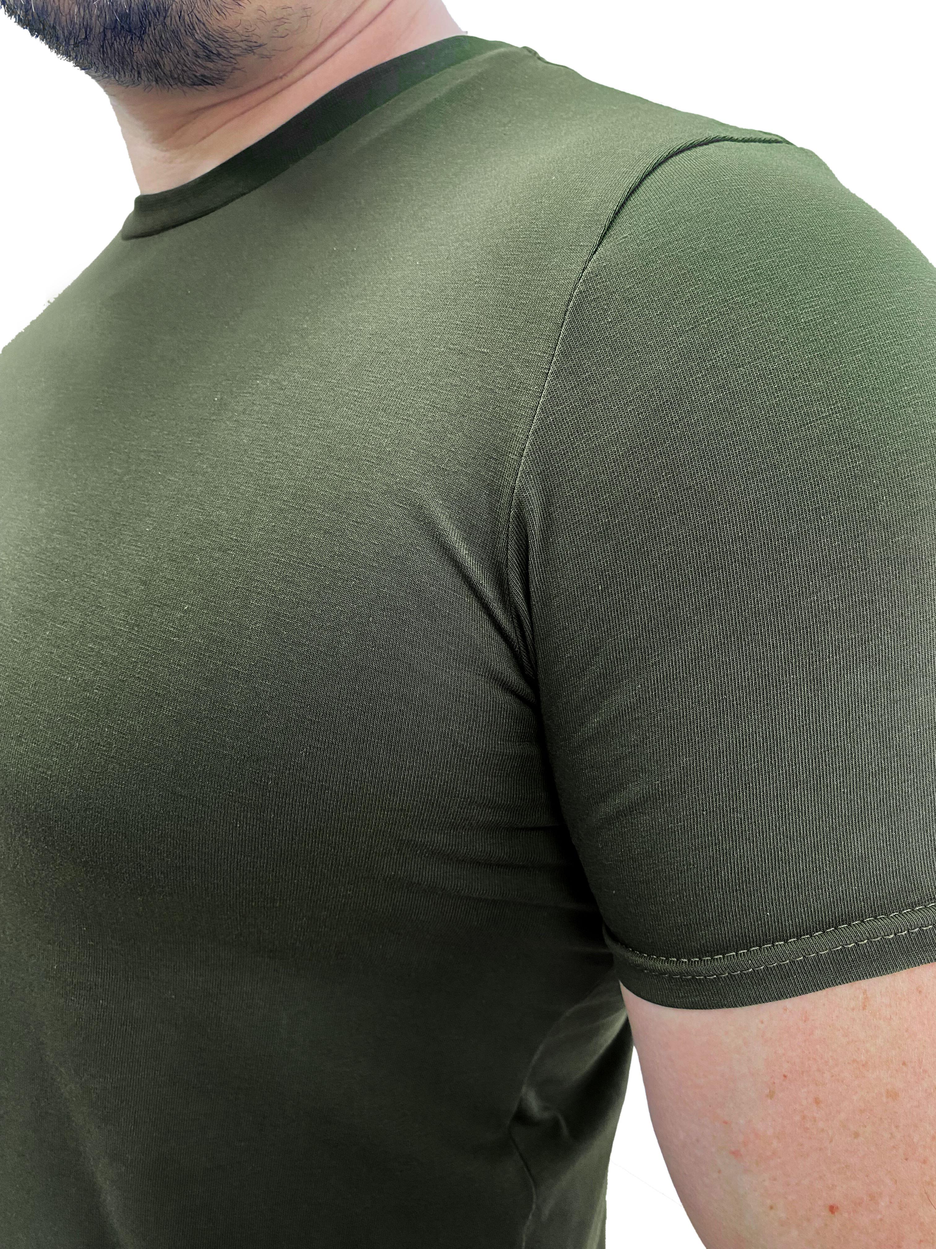 Футболка UMA стрейч кулир S Олива (041101) - фото 2