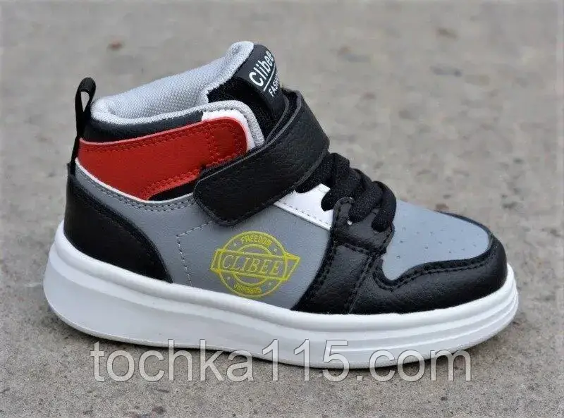 Кросівки дитячі високі Clibeeр. 26 Чорний/Червоний (11117426)