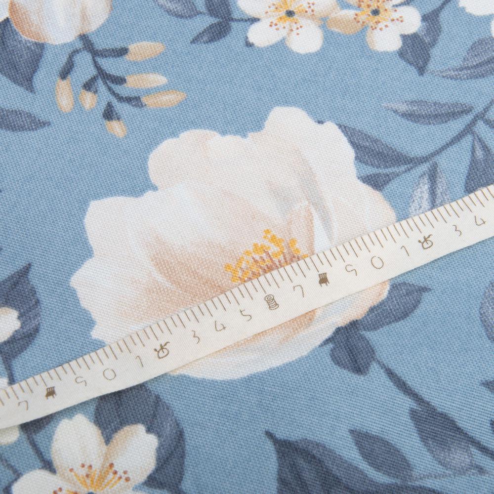 Тканина декоративна V-08 Лілія з водовідштовхувальним просоченням Денім (25540) - фото 4