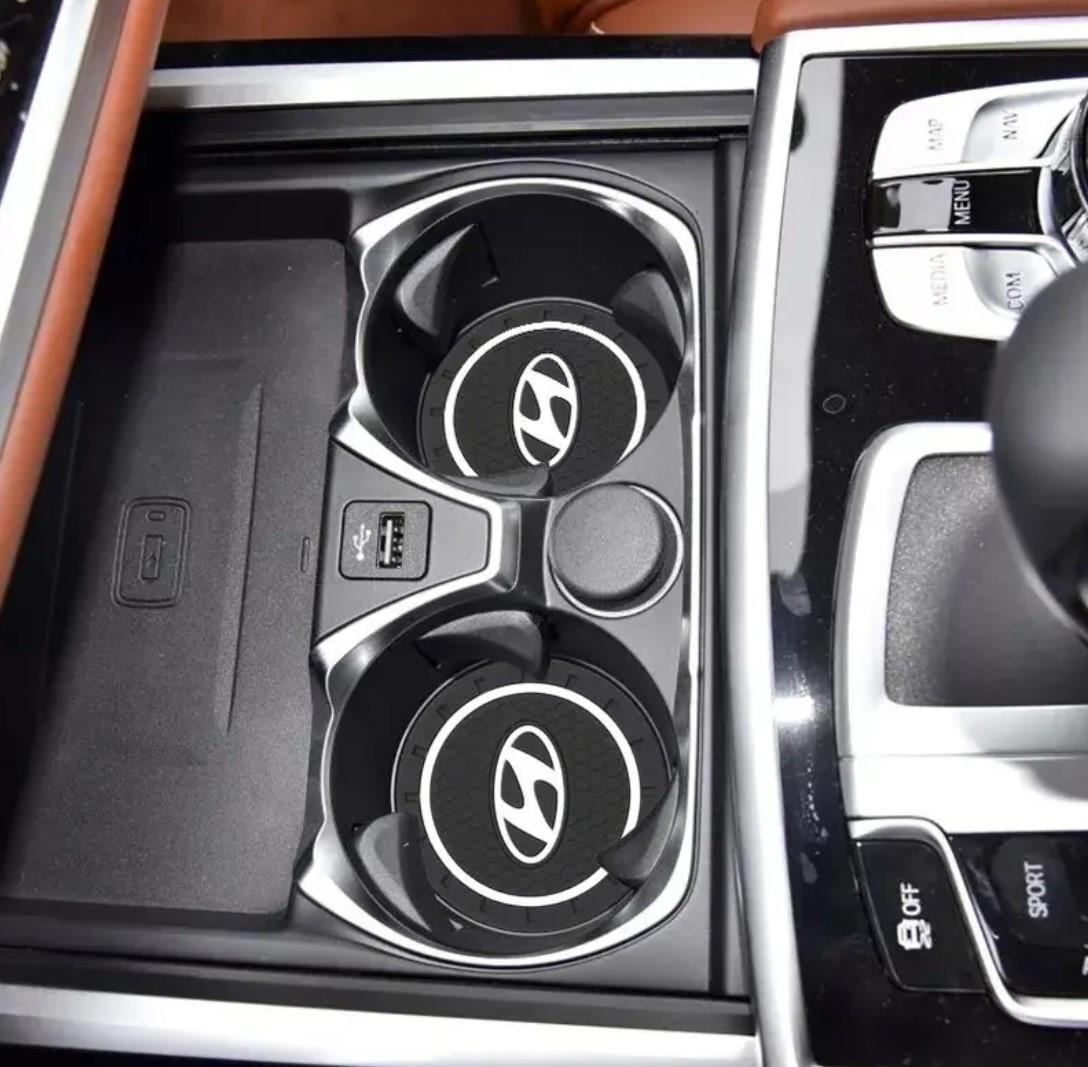 Килимок силіконовий Hyundai у автомобільний підсклянник 2 шт. (26569164) - фото 2 Килимок силіконовий Hyundai у автомобільний підсклянник 2 шт. (26569164) - фото 2