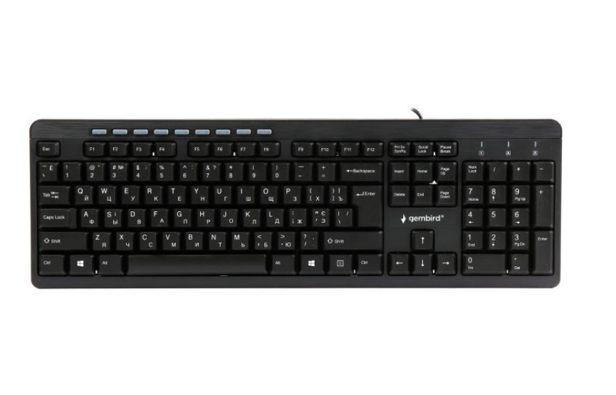 Клавиатура проводная Gembird KB-UM-106-UA USB Black