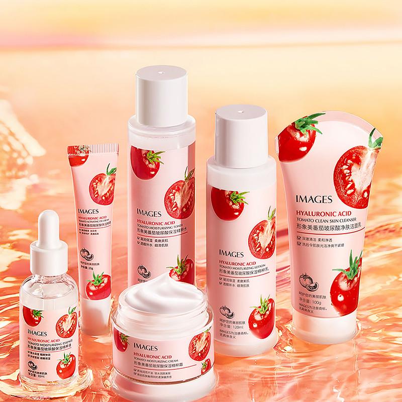 Подарунковий набір з гіалуроновою кислотою та пептидами Images Hyaluronic Acid Tomato Moisturizing - фото 2