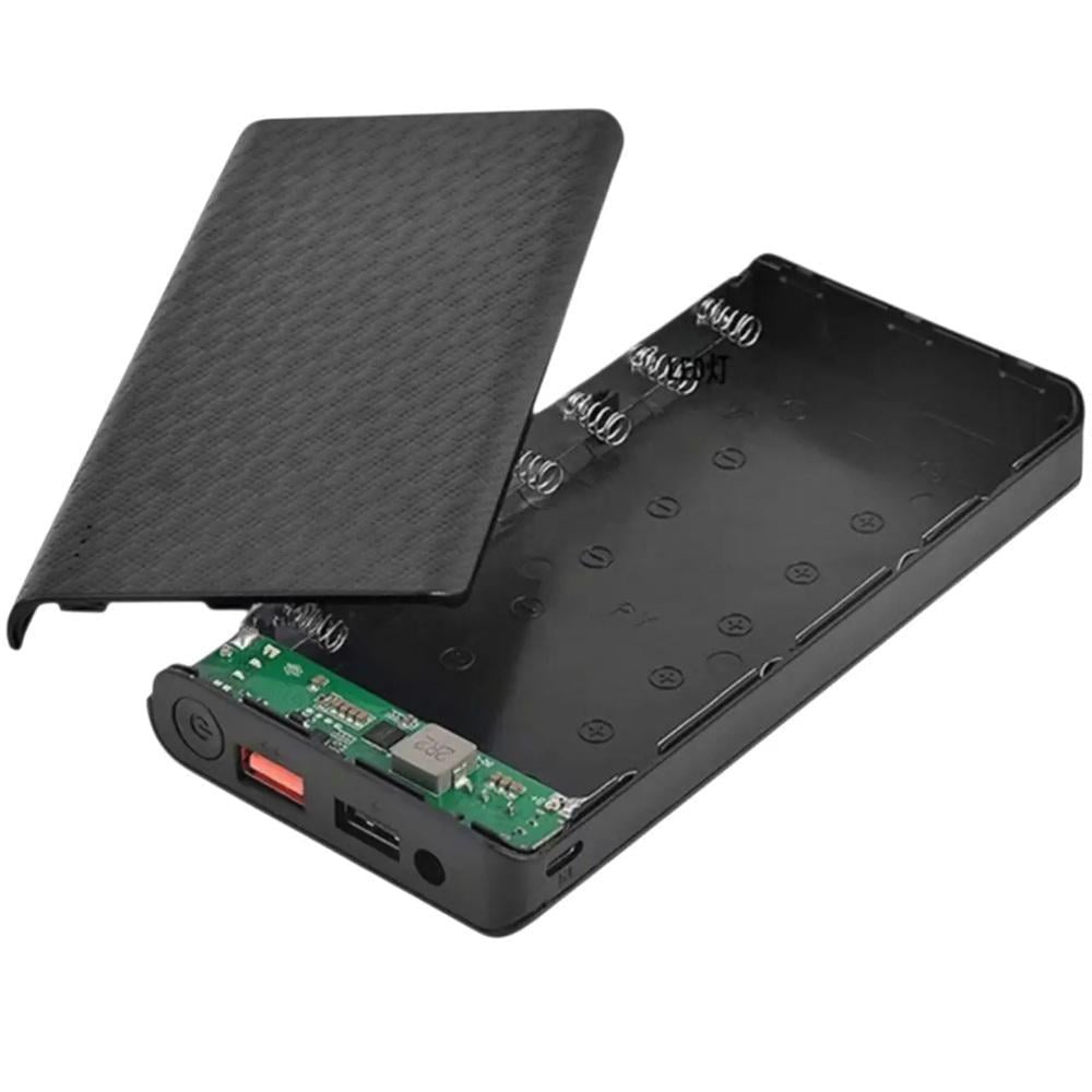 Корпус Power Bank 7х18650 PD/QC с DC 5В/9В/12В Черный